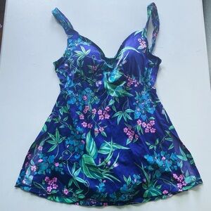 Vintage floral swim suit
